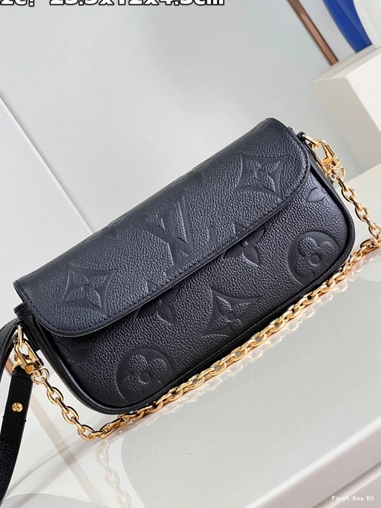 First bag ru on Chain VUITTON Ivy-23.5*12*4.3cm Wallet LOUIS 0712